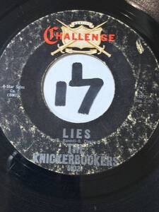 試聴 1965 全米20位 THE KNICKERBOCKERS LIES 両面VG++ VA-Nuggets/VA-Power Pop Anthems/VA-Allergic To Flowers: Challenge Records 収録