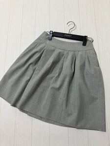 美品　foxey new york スカート　フォクシー　グレー