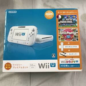 ge544 送料無料！動作品 Nintendo 任天堂 WiiU 本体 ファミリープレミアムセット 32GB シロ