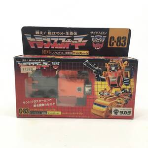 01w6342 戦え!超ロボット生命体トランスフォーマー C-83 トリプルボット/偵察員 サンドストーム タカラ 中古品