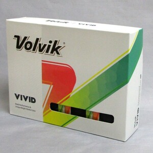 Volvik VIVID ブラック 1箱 12球 2024年 US直輸入品 ボルビック ヴォルヴィック ビビッド ヴィヴィッド ゴルフボール 3ピース マットカラー