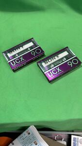 SONY UCX 90 ソニー 未開封品 現状品 クロームカセット 90分 TYPEⅡ CrO2 カセットテープ ハイポジ レトロ 希少 2個セット　送料無料