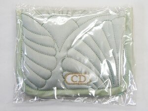 中古・未使用【Christian Dior ディオール】CDティッシュケース キルティング ライトグリーン 薄緑