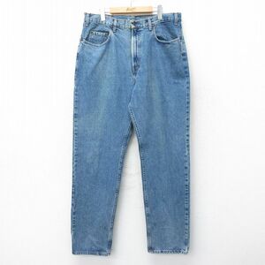 W37/古着 ギャップ GAP ジーンズ メンズ 90s コットン 紺 ネイビー デニム 24jan23 中古 ボトムス ジーパン Gパン ロング パンツ 2OF