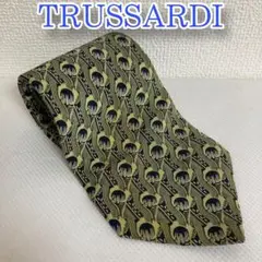 美品　TRUSSARDI トラサルディ　ネクタイ　総柄　ネクタイ  シルク