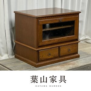 GC87 葉山ガーデン オーク材 気泡 ゆらゆらガラス テレビボード/テレビ台 AV 葉山家具 ボード/神奈川県秦野市