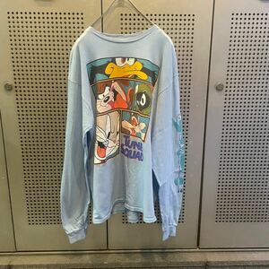 古着　ヴィンテージ　vintage ロングスリーブTシャツ　ロンtee ルーニーテューンズ　スペースジャム　カラフル　派手　個性派