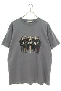 バレンシアガ BALENCIAGA 20SS 612965 TIV47 サイズ:M リアルバレンシアガ プリントTシャツ 中古 BS99