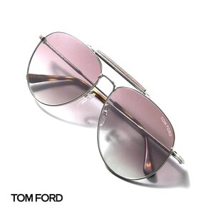 ◆【TOM FORD(トムフォード)/ツーブリッジティアドロップ型メタルフレームサングラス(Sean/TF0536)】[tfd2450111]