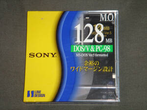 SONY/M.O./DOS/V & PC-98/EDM-128CDF/LINE DESIGN/MS-DOS Ver.5 formatted/128MB/EDM-128CDF