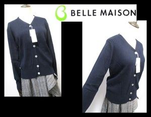 【005-166】BELLEMAISONベルメゾン/千趣会★新品ネイビーカーディガン/大きいサイズ3L