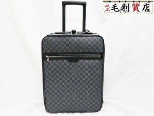 ルイヴィトン LOUIS VUITTON ペガス55 N23299 ダミエグラフィット キャリーケース スーツケース PVC レザー ブラック【中古】 バッグ