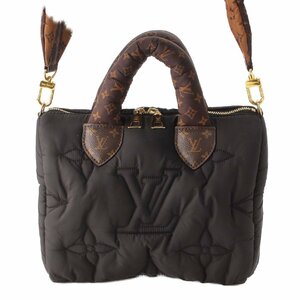 【ルイヴィトン】Louis Vuitton　モノグラム LVピロー スピーディ バンドリエール25 ボストンバッグ M59008 ブラック 【中古】206973