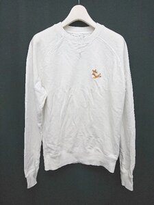 ◇ MAISON KITSUNE GU00342KM0002 長袖 トレーナー CHILLAX FOX PATCH CLASSIC SWEATSHIRT? サイズXXS ホワイト メンズ P