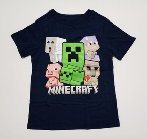 USA購入★★ マインクラフト Tシャツ ネイビー サイズXS 110 未使用品 ★★ Minecraft Boys Tshirts