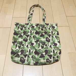 A BATHING APE カモ柄 初期 トートバッグ エイプ 猿迷彩 猿カモ 1stカモ