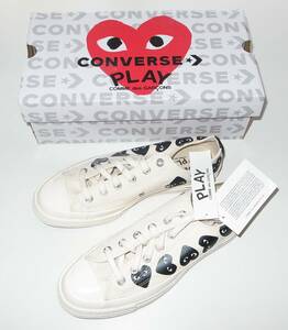 PLAY COMME des GARCONS CONVERSE low cream 25.5cm コンバース コムデギャルソン