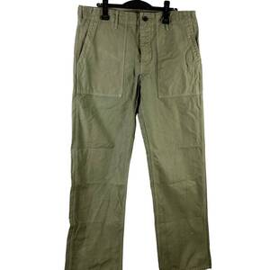 VISVIM(ビズビム) DRILL MIL Wide Pants (khaki)