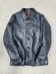 アットラスト At Last&Co ホースハイド カーコート 1st 38 黒 HORSE HIDE LOT.645 Timeworn clothing ATLAST BUTCHER PRODUCTS ライダース