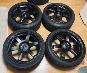 RAYS TE37 SAGA S-plus ガリ傷無し BMW PCD120 8.5J&9.5J F30 F31 E90 E91 E92 3シリーズ　Z4 Z3 E46他　Mスポーツ　高年式バリ山タイヤ　