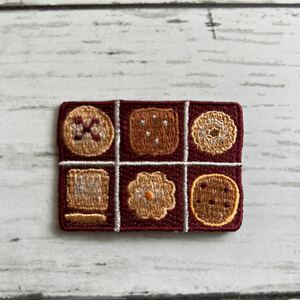 【ワッペン1枚】クッキーアソート★刺繍アイロンワッペン☆入園入学新学期準備にアップリケ デザート お菓子 スイーツ