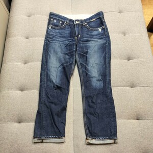 EDWIN503 Rebel Vintage　0311RV メンズ7分丈　デニムパンツ ジーンズ S ジーパン ネイビー