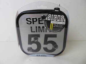 ◆Alloy 24 CDs 24枚CDケース SPEED LIMIT 55 未使用・新品 TRAFFIC-STOPPING DISC STORAGE SIGNS 2004