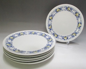 《ジャムルK》Kg1126-135◆送料無料◆ヴィンテージ Villeroy&Boch Cadiz ディナープレート 24cm お皿 ビレロイ＆ボッホ アンティーク