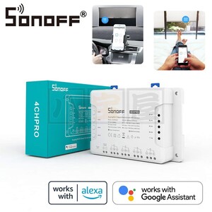 Sonoff 4CH Pro R3 4CHPROR3 4CHPRO 電動シャッター 照明 IoT化 Wifi スマホ スマートホーム スマートスイッチ 三和シャッター HAK-016