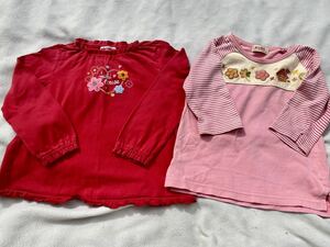 ★美品　ミキハウス　MIKIHOUSE　カットソー　Tシャツ　１１０　２枚セット★