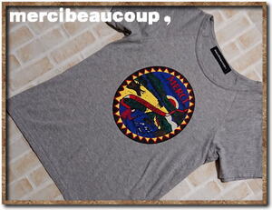 ☆mercibeaucoup,　メルシーボークー　プリント入りTシャツ　グレー☆