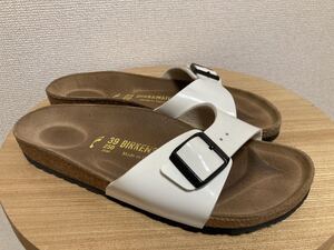 BIRKENSTOCK Madrid ビルケンシュトック マドリッド 白　39 25cm 美品　/サンダル Germany製　エナメル