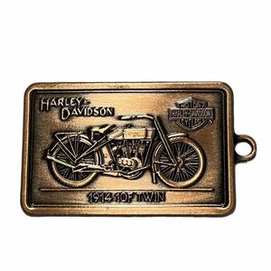 1914 10F 90s 当時物 USA製 Harley-Davidson ビンテージ ハーレーダビッドソン メダル キーホルダー　カードホルダー カードケース 