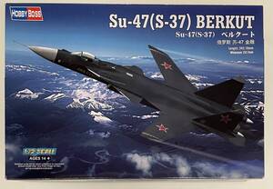 送料660円～ 希少 未使用 未組立品 ホビーボス 1/72 ロシア空軍 スホーイ SU-47 （S-37）ベルクート プラモデル