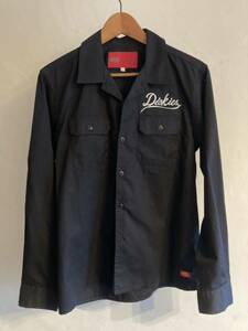 送料込み　Dickies 長袖シャツ　ディッキーズ　Ｌサイズ　ブラック　ワークシャツ シャツ