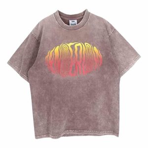 TENDERLOIN テンダーロイン WASH ACID TEE ウォッシュ アシッド 加工 ロゴ プリント PRO CLUB プロクラブ ボディ 半袖 Tシャツ【中古】