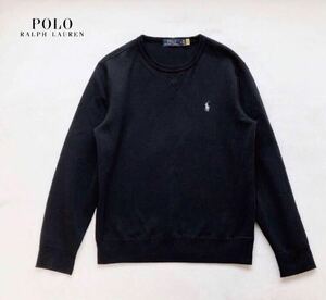 美品　RALPH LAUREN ラルフローレン　ポニー　スウェット　ブラック　S