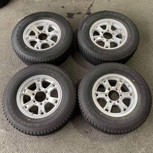 [6031]★ 195/80R15 107/105L LT 4本セット冬タイヤ　GOOD YEAR ICE NAVIGATION CARGO [2021年] アルミンホイール 15X6J PCD139.7