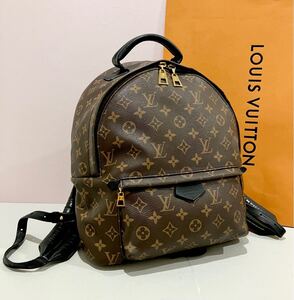 LOUIS VUITTON ● 極上美品 バッグ ルイヴィトン モノグラム パームスプリングス バックパック リュック リュックサック レザー 