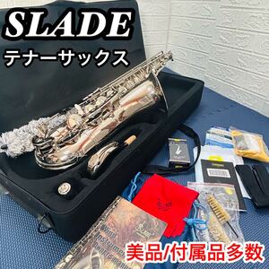 初心者おすすめ！ SLADE スレイド　テナーサックス　サクソフォン　管楽器　入門　 吹奏楽　付属品多数　美品