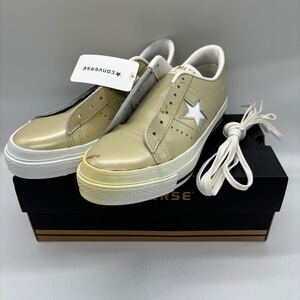 【23cm】新品 Converse One Star Celebrity Ox Gold White コンバース ワンスター セレブリティ ローカット ゴールド ホワイト 日本製 063