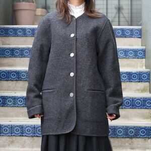 EU VINTAGE BURGFRIED COIN BUTTON WOOL TYROLEAN JACKET/ヨーロッパ古着コインボタンウールチロリアンジャケット