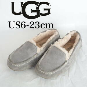 MK5910*UGG*アグ*レディースモカシン*US6-23cm*グレー