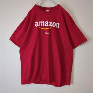 Tシャツ アマゾン Amazon 企業 大きいサイズ 赤 古着 2XL