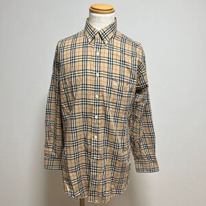 【美品】BURBERRY LONDON バーバリー ロンドン ノバチェック シャツ size L メンズ