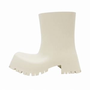 22SS バレンシアガ BALENCIAGA TROOPER RUBBER BOOT トルーパー ラバー レイン ブーツ スクエアトゥ 厚底 プラットフォーム 680660