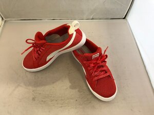 【PUMA】プーマ　レディススニーカー　オレンジレッド　合成繊維　23.5cm　SY02-GOT