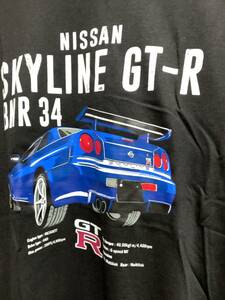 ♪ サイズ　スカイライン　GTR NBR 34 Mサイズ　半袖　Tシャツ　送料無料