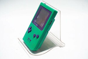 【質Banana】ジャンク品!! Nintendo/任天堂 MGB-001 GAMEBOY/ゲームボーイポケット グリーン 部品取りに 現状品 ♪②