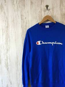 604☆【スウェットシャツ トレーナー】Champion チャンピオン 青 L